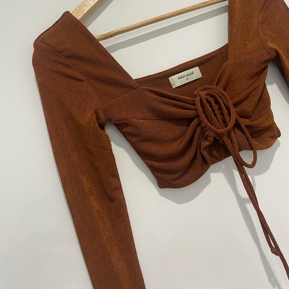 FIRST MUSE 🧡 TALIA TIE FRONT TOP 🧡 - Picture 6 of 13